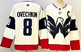 Men's Washington Capitals #8 Alexander Ovechkin White Navy With C Patch Stadium Series Stitched Jersey,baseball caps,new era cap wholesale,wholesale hats